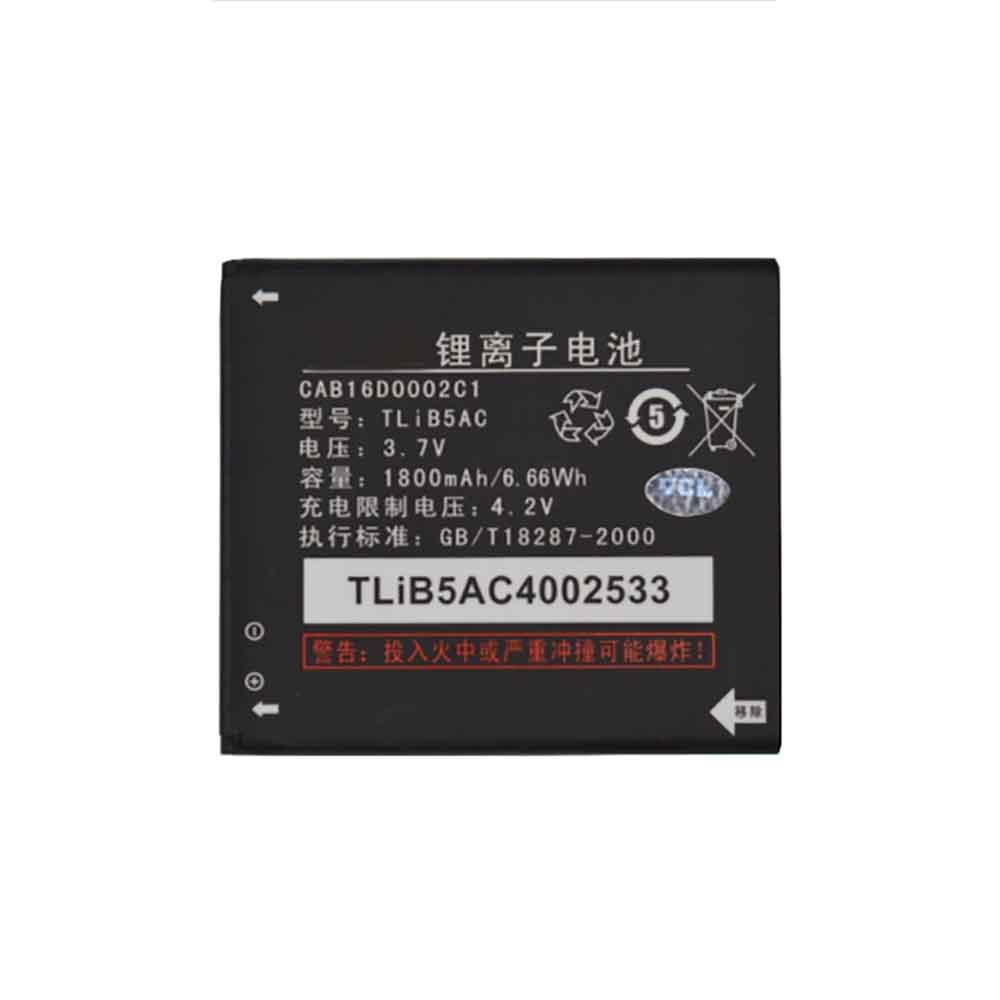 Batería para TCL P501M-P502U-P316LP302U-TLI018K7-tcl-TLiB5AC